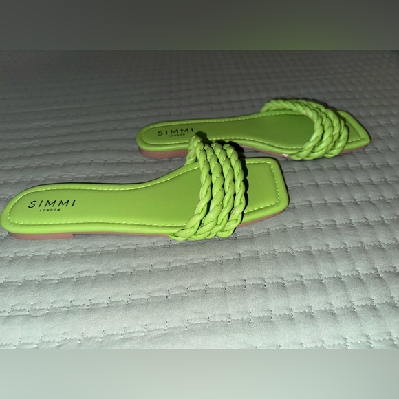 Simmi Lime Green Braided Sandals. Size US 9. NWOT - Picture 2 of 7